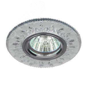 Светильник точечный декоративный cо светодиодной подсветкой MR16, прозрачный DK LD9 SL/WH 2