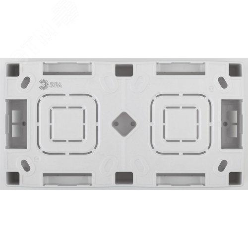 Коробка накладного монтажа 2 поста, Эра12, графит 12-6102-12 2