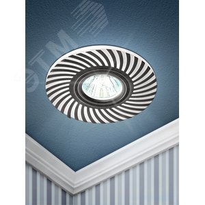 Светильник DK LD32 WH декор cо светодиодной подсветкой MR16, 220V, max 11W, белый | Б0036502 | ЭРА 4