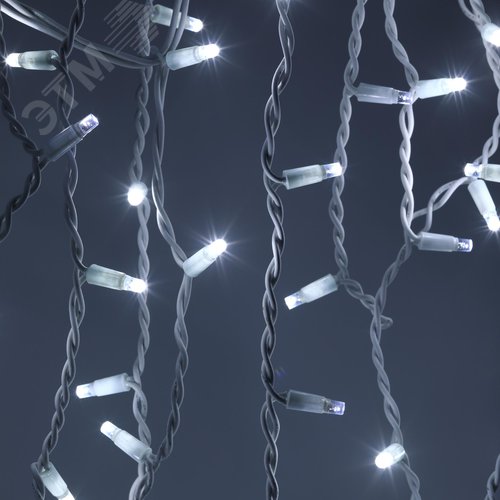 Гирлянда светодиодная новогодняя ERAPS-BK2 бахрома 2x1 м холодный 120 LED - фото 3
