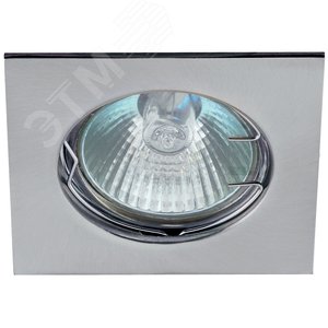 Светильник встраиваемый литой квадрат MR16 KL2 CH ,12V/220V, 50W хром (100/2100) ЭРА (C0043660) - ЭРА (Энергия света)