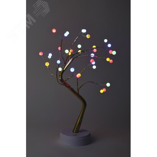 Декоративный светильник Дерево с самоцветами h 45 см, мультиколор, 36 LED, 3*АА, IP20 ЕGNID - 36M ЭРА - фото 3