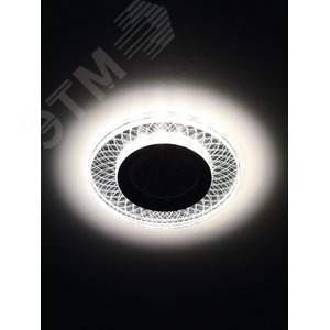 Светильник DK LD43 SL 3D декор cо светодиодной подсветкой MR16, зеркальный | Б0037353 | ЭРА 4