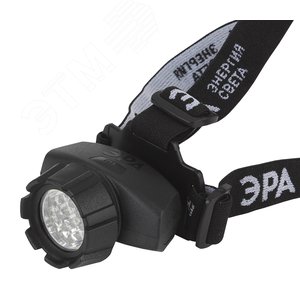 Фонарь налобный светодиодный 3Вт 100Лм IP40 LED 4 режима на батарейках 3xAAA (в комплект не входят) GB-603 черный - ЭРА (Энергия света)
