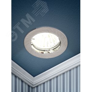 Светильник встраиваемый литой MR16 KL1 CH ,12V, 50W хром (100/3000) ЭРА - фото 2