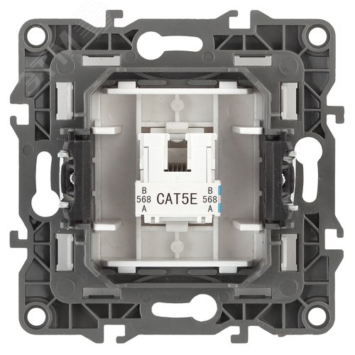 Розетка информационная RJ45, Эра12, графит, 12-3107-12 - фото 2