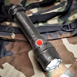 Фонарик карманный на батарейках 4xAA, с магнитом и регулируемым фокусом, 3 режима MB-902 Армия России 7
