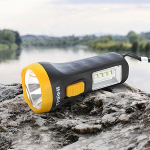 Фонарь светодиодный Трофи UB-101 универсальный на батарейках 1Вт 1 SMD+4 LED 1хAA без элементов питания - фото 9