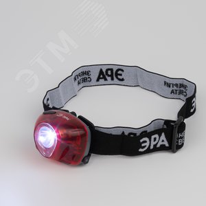 Фонарь светодиодный GB-502 Налобный 3W LED, аварийный сигнал, 3хААА, 4 режима, бл. (25/100/800) ЭРА (Б0036615) - фото 6