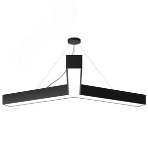Светильник светодиодный Geometria Igrek SPO-144-B-40K-066 66Вт 4000К 4000Лм IP40 1200*1200*80 черный подвесной ЭРА (Б0050573) - ЭРА (Энергия света)