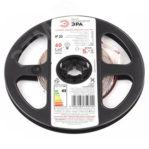 Лента светодиодная 4,8Вт/м 12В 6500К IP20 60LED/м LS2835-60LED-IP20-W-eco-5м 2