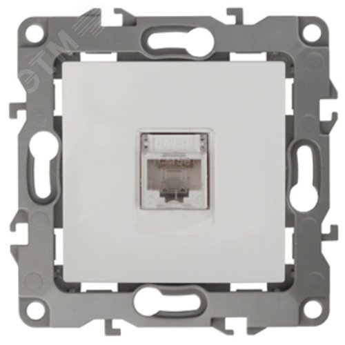 Розетка информационная RJ45, Эра12, слоновая кость, 12-3107-02 2