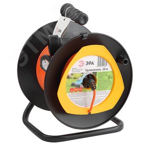 Удлинитель силовой RPx-1-2x0.75-20m на п. катушке б/з 1 гн 20м ПВС 2х0.75 RPx-1-2x0.75-20m ЭРА (Б0043042) - ЭРА (Энергия света)