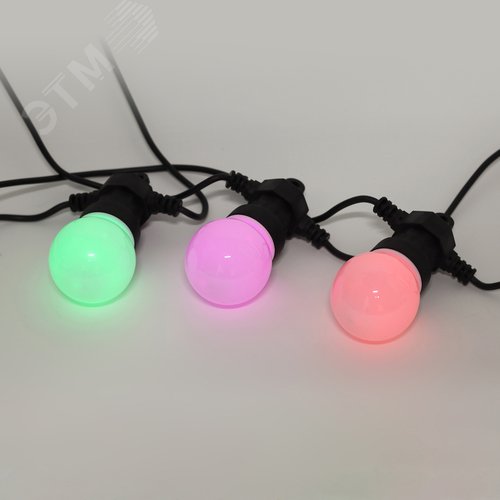 Гирлянда  Белт Лайт набор 5 м, ERABL-MK52 10 LED (шаг  50 см), мультиколор, динамич.режим, с ЭРА (Б0047956) - фото 5