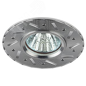 KL41 SL Точечные светильники ЭРА литой  ‘‘алюминевый ‘‘ MR16,12V/220V, 50W  серебро‘‘ (Б0003849) 2