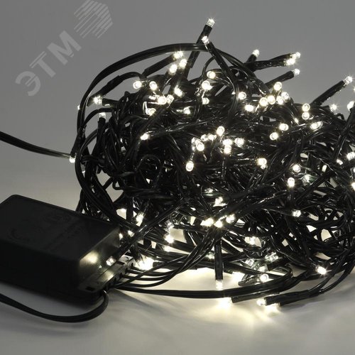 Гирлянда LED Нить Мишура 2,4 м зеленый провод, теплый свет,  220V ENIN - GW ЭРА (Б0047970) - фото 3