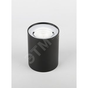Подсветка  накладной, GU10, D80*100мм, черный/хром (50/900) ЭРА (Б0041502) - ЭРА (Энергия света)