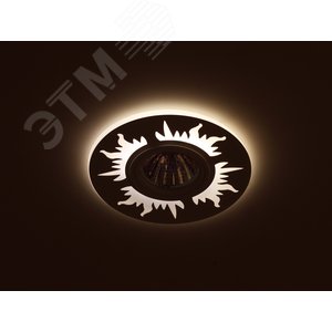 Светильник декор cо светодиод. подсветкой DK LD30 WH MR16, 220V, max 11W, белый | Б0036478 | ЭРА 2