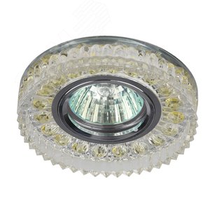 DK LD14 SL/WH Точечные светильники ЭРА декор cо светодиодной подсветкой MR16, прозрачный - фото 3