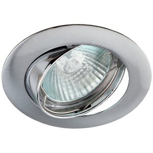 Светильник встраиваемый литой поворотный MR16 KL1A CH ,12V/220V, 50W хром (100/3000) ЭРА - ЭРА (Энергия света)