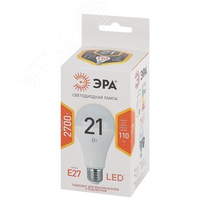 Лампа светодиодная LED 21 Вт 1680Лм 2700К груша теплый E27 170-265В LED A65-21W-827-E27 Standart 2