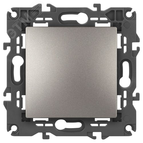 Переключатель Elegance 14-1103-16 , 10АХ-250В, титан - ЭРА (Энергия света)