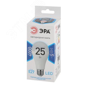 Лампа светодиодная LED 25 Вт 2000Лм 4000К груша нейтральный E27 170-265В LED A65-25W-840-E27 Standart 2