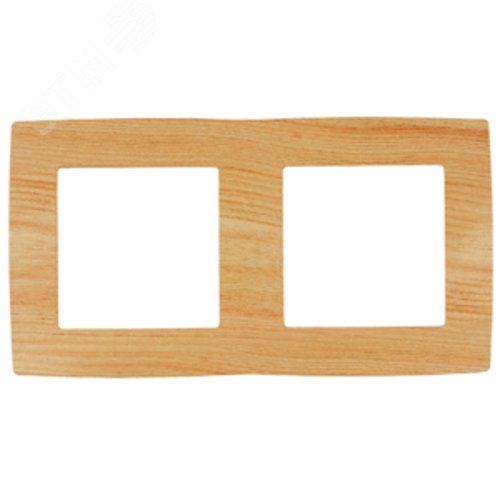 Рамка для розеток и выключателей 2 поста сосна пластик ЭРА 12 12-5002-11 2