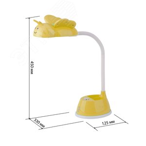 NLED-434-6W-Y Светильники настольные ЭРА NLED-434-6W-Y желтый наст.светильник (Б0031618) - фото 3