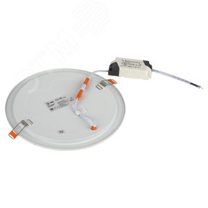 Светильник светодиодный ДВО-18W 4000К 980Лм d 222 мм IP20 круглый 3