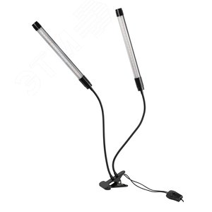 Светильник для растений на прищепке FITO-20W-АLED-N красно-синего спектра 12 Вт черный - ЭРА (Энергия света)