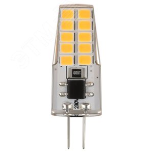 Лампа светодиодная LED 2,5 Вт 200Лм 2700К капсула теплый G4 230В LED-JC-2,5W-220V-SLC-827-G4 Standart - фото 3