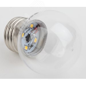 Лампа светодиодная декоративная LED 1 Вт 45Лм 3000К шар прозрачный, белт-лайт E27 220-240В ERAWL45-E27 - фото 2