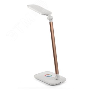 NLED-460-14W-W-G Светильники настольные ЭРА NLED-460-14W-W-G белый с золотом наст.светильник (Б0028438) - фото 5