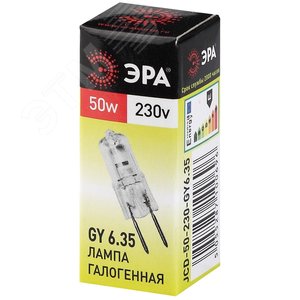 Лампа накаливания галогенная GY6.35-JCD-50W-230V (галоген, капсула, 50Вт, нейтр, GY6.35) (100/1000/35000) - фото 2
