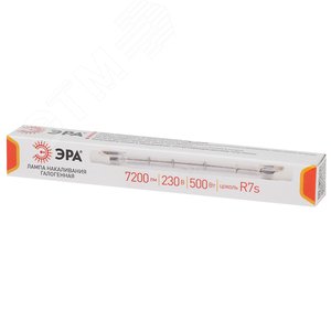 Лампа галогенная J118-500W-R7s-230V (галоген J118 500Вт нейтр R7s) (10/500/18000) - фото 2