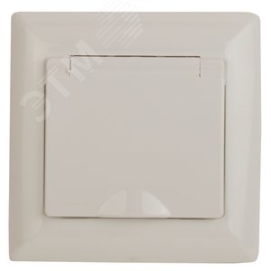4-203-02 Розетка 2P+E Schuko с крышкой, 16А-250В, СУ, Solo, сл.кость (10/100/2400) | Б0043320 | Intro - ЭРА (Энергия света)