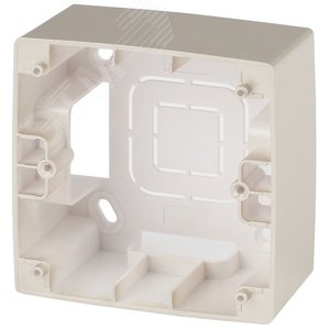 Коробка накладного монтажа 1 пост, Эра12, шампань (20/200/1600) 12-6101-04