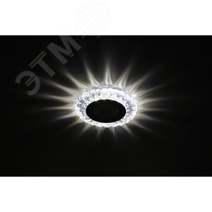 DK LED 16 SL/WH Точечные светильники ЭРА светодиодный круглый ‘‘белая подсветка‘‘ 3+3W прозрачный/белый‘‘ (Б0036497) - фото 4