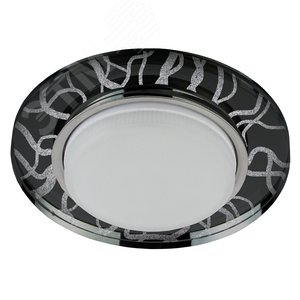 Светильник под лампу Gx53, 220V,13W, белый/черный DK80 WH/BK