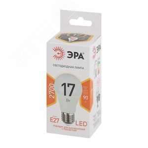 Лампа светодиодная LED 17 Вт 1360Лм 2700К груша теплый E27 170-265В LED A60-17W-827-E27 Standart 2