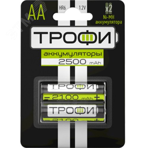 Батарейка HR6-2BL 2500 mAh (20/240/11520) - фото 2