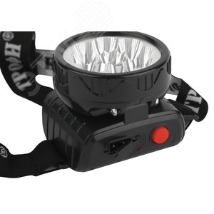 Фонарь налобный светодиодный 4Вт 50Лм IP40 LED 2 режима аккумуляторный TG9 черный - фото 6