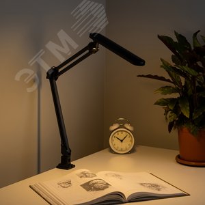 Светильник настольный светодиодный на струбцине черный NLED-441-7W-BK 5