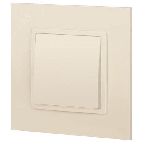 Выключатель одноклавишный, в рамку (скрытого монтажа) слоновая кость 10А 250В автоматические (безвинтовые) зажимы ЭРА Elegance 14-1101-02 5