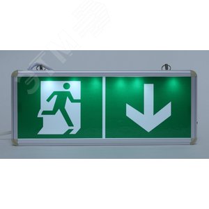 Светильник аварийный светодиодный без текста 3Вт, 3ч, стикер 358х145 мм односторонний SSA-101-0-20 11