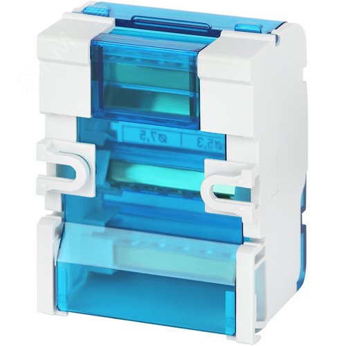 Шины на DIN-рейку в корпусе (кросс-модуль) ШНК 4х7 3L+PEN 3