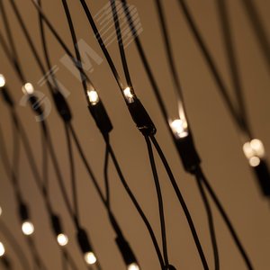 Гирлянда светодиодная новогодняя ERAPS-SK3 сеть 1,5x2 м теплый белый свет 150 LED - ЭРА (Энергия света)