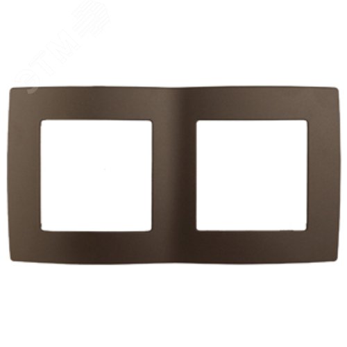 Рамка для розеток и выключателей 2 поста бронза пластик ЭРА 12 12-5002-13 2