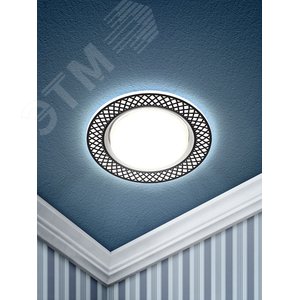 Светильник KL79 WH/BK под лампу Gx53 круглый,220V,13W,белый/черный | Б0037361 | ЭРА - фото 2